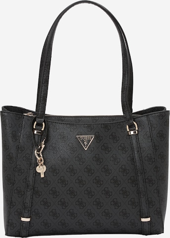 GUESS Наплечная сумка 'Erica Elite' в Черный: спереди