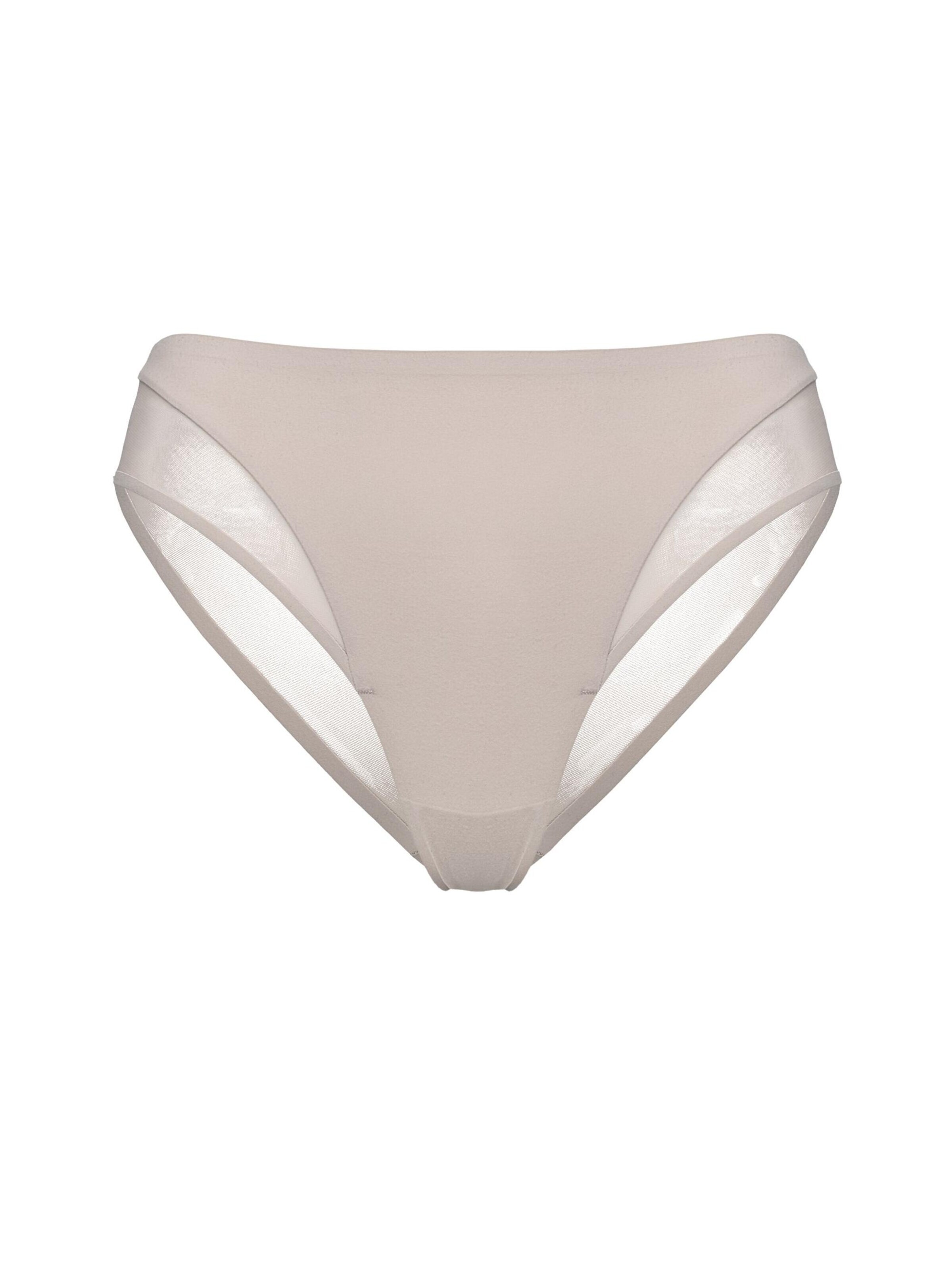 Panty 'Slip Cleary, glatte Microfaser, transparent, mit Baumwollzwickel' di ESOTIQ in beige