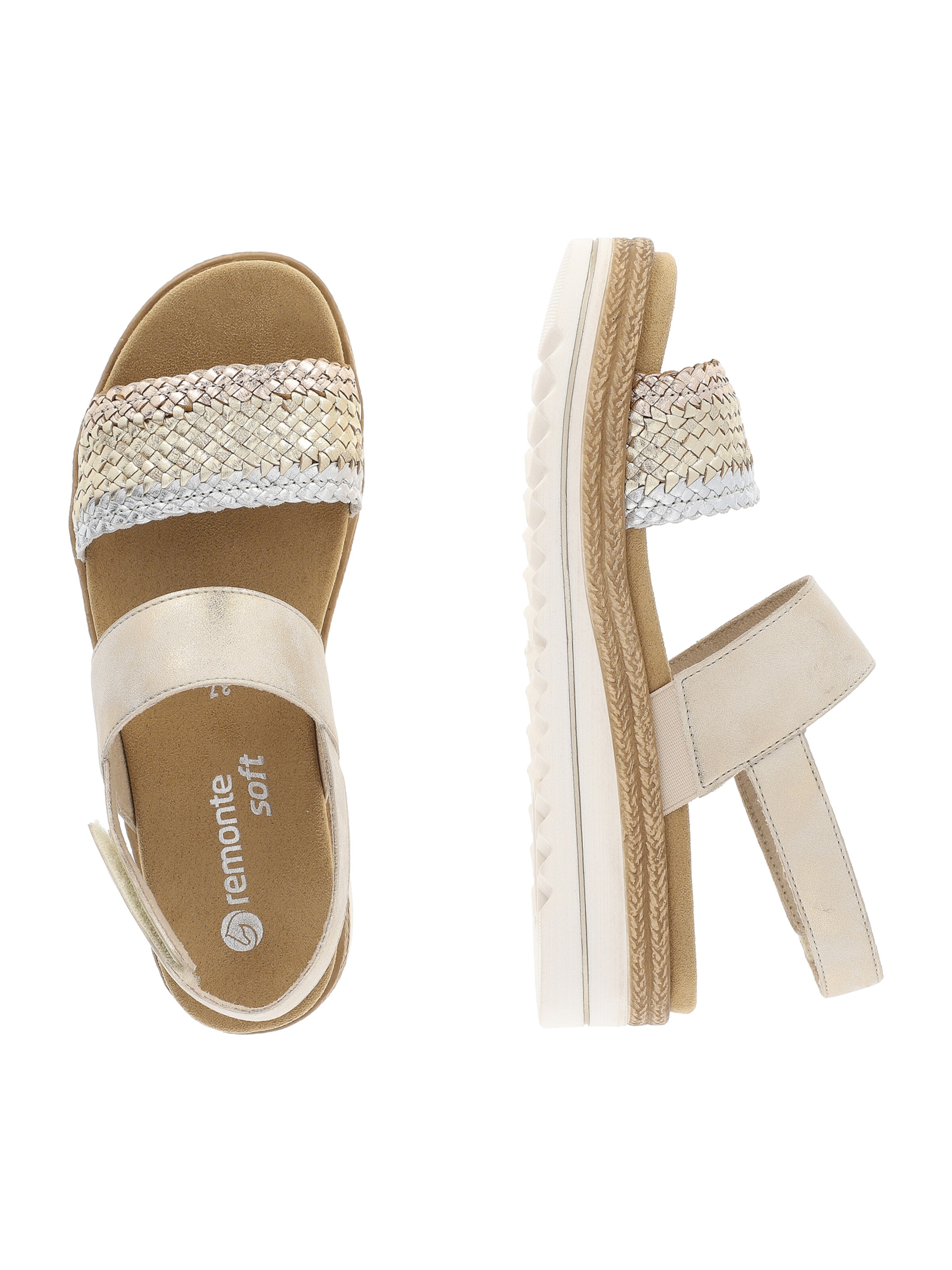 REMONTE Босоножки в Серебристый