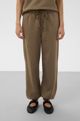 SOAKED IN LUXURY - Loosefit Calças 'Rolanda' em castanho