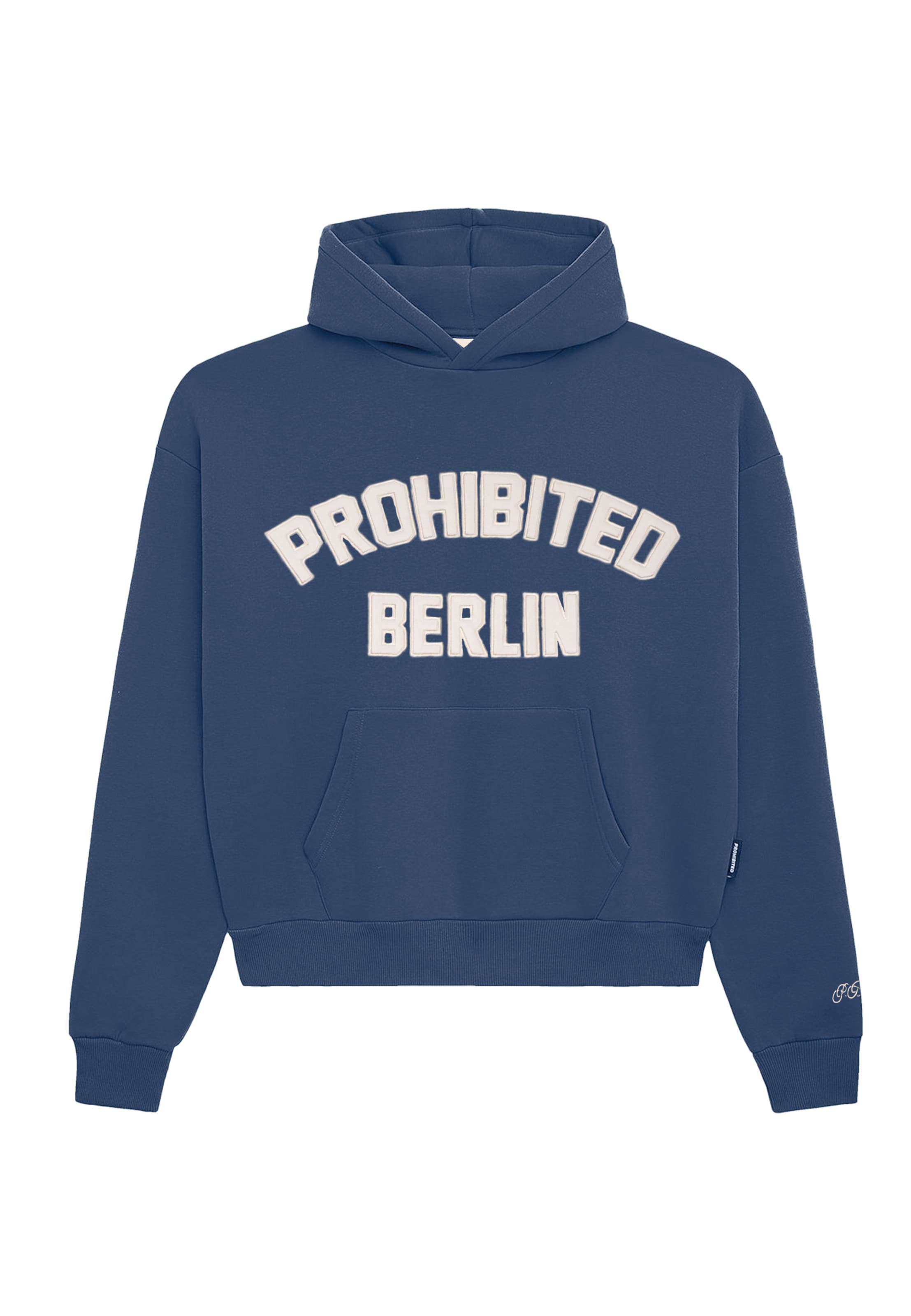 Sweat-shirt 'Berlin' Prohibited en bleu : devant