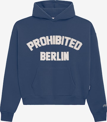 Sweat-shirt 'Berlin' Prohibited en bleu : devant