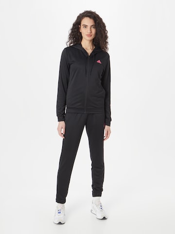 ADIDAS SPORTSWEAR Tracksuit 'Linear' in Black: front