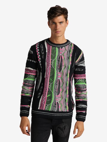 Carlo Colucci Sweater ' Comparato ' in Mixed colors: front
