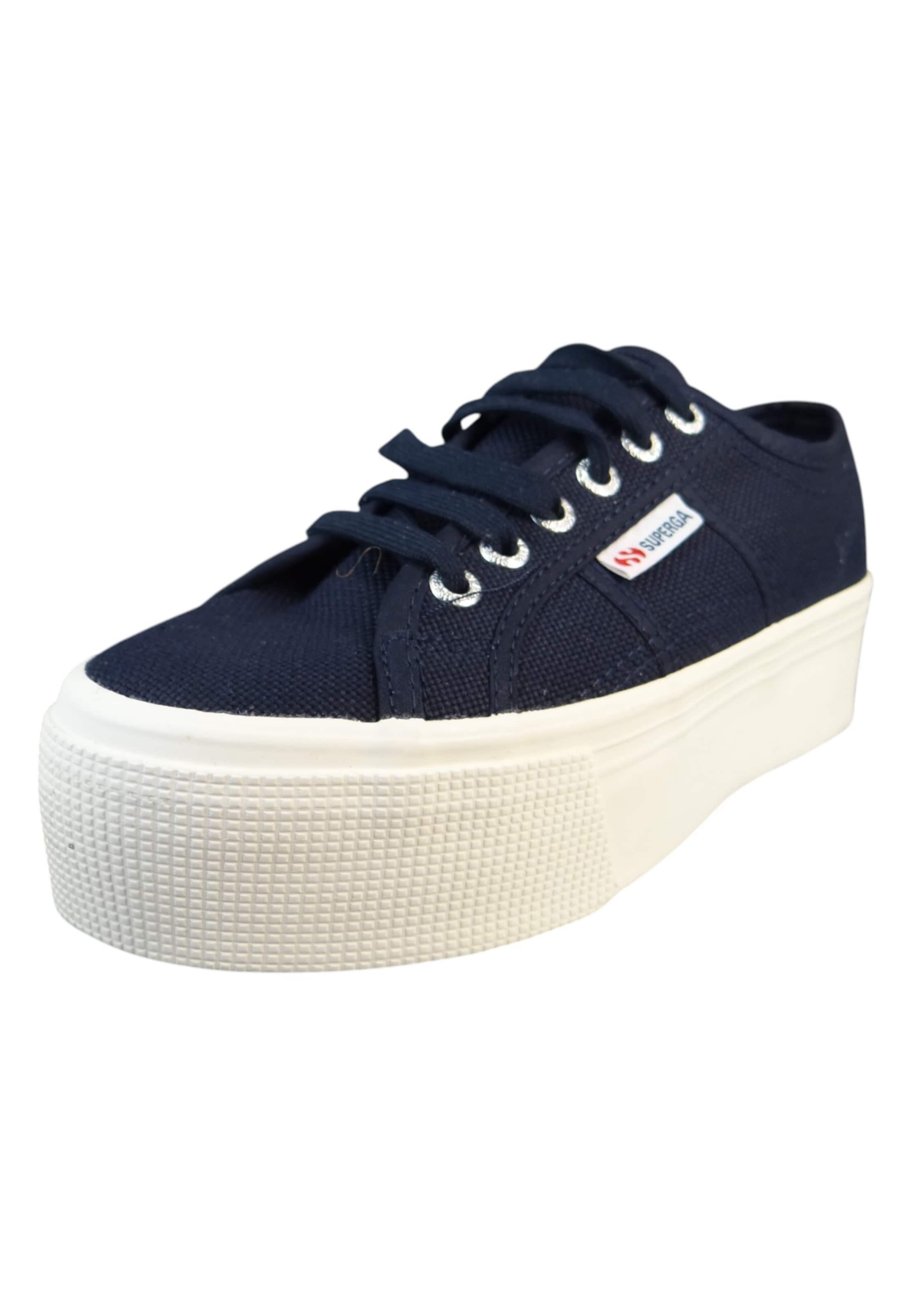 Baskets basses '2790 Platform' SUPERGA en bleu : devant