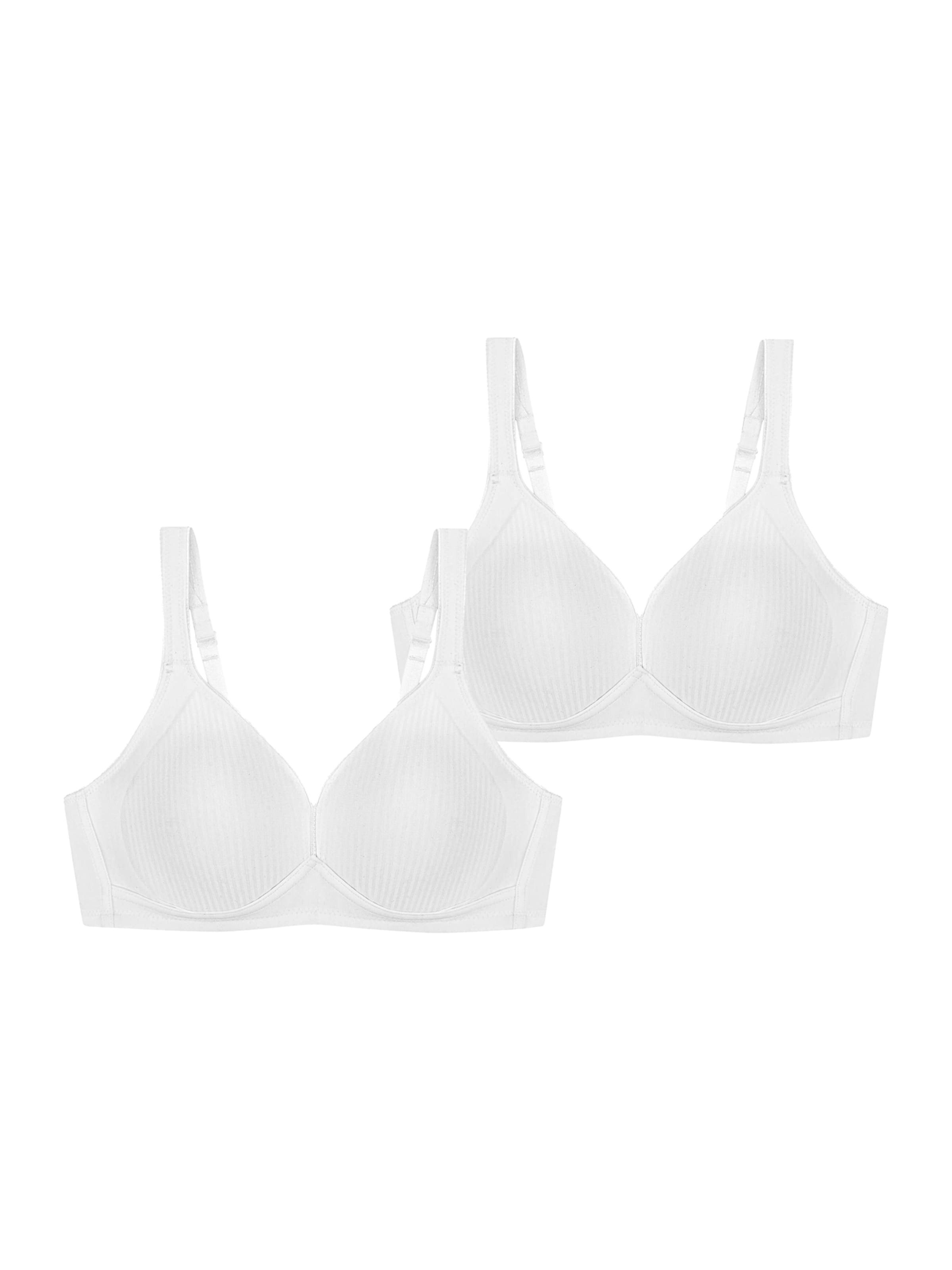 Invisible Soutien-gorge ' Modern Soft+Cotton ' TRIUMPH en blanc : devant