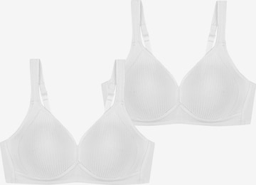 TRIUMPH T-shirt BH ' Modern Soft+Cotton ' in Wit: voorkant
