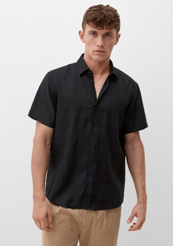 s.Oliver Regular fit Overhemd in Zwart: voorkant