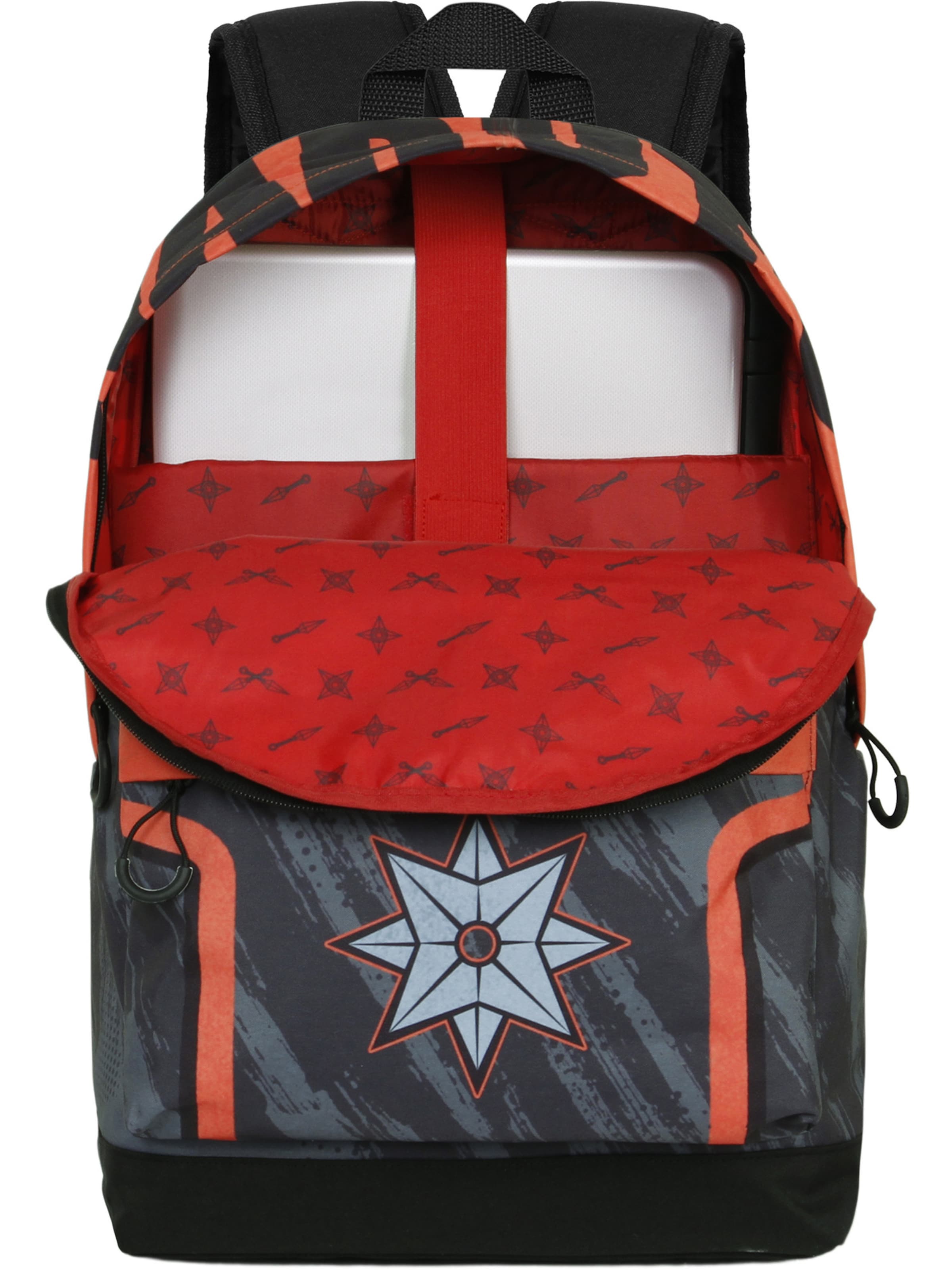 Naruto Backpack 'Shuriken' in Grey