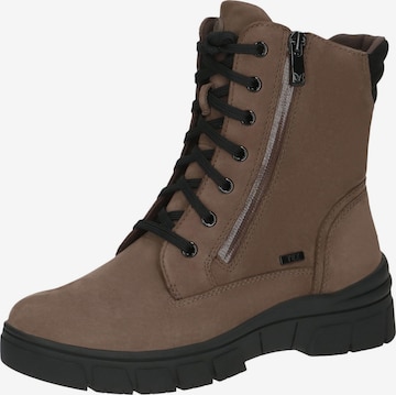 CAPRICE Schnürstiefelette in Braun: Vorderseite