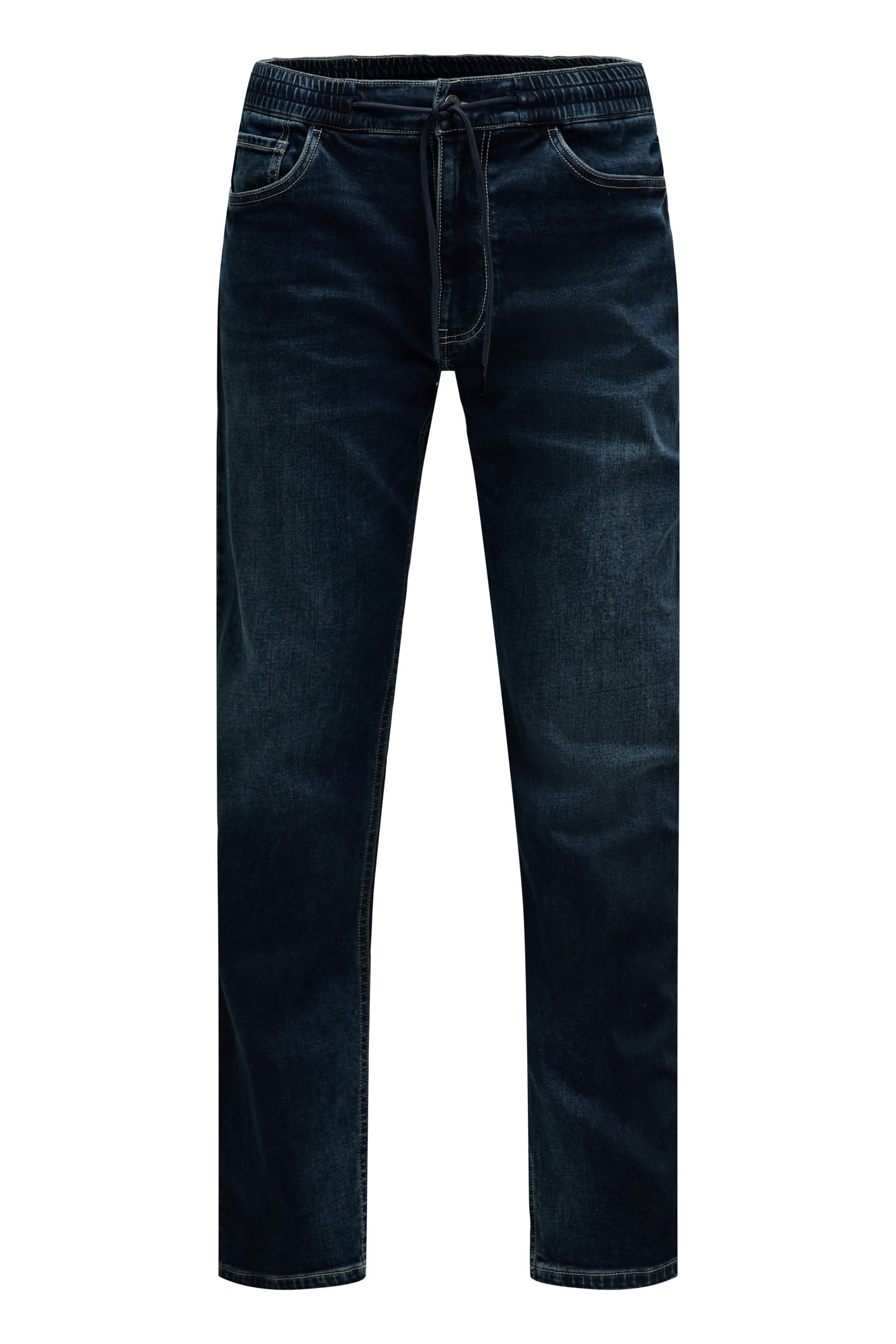 Salsa Jeans Regular Chino in Blauw: voorkant