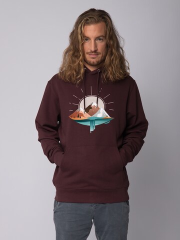 Watapparel Sweatshirt in Rood: voorkant