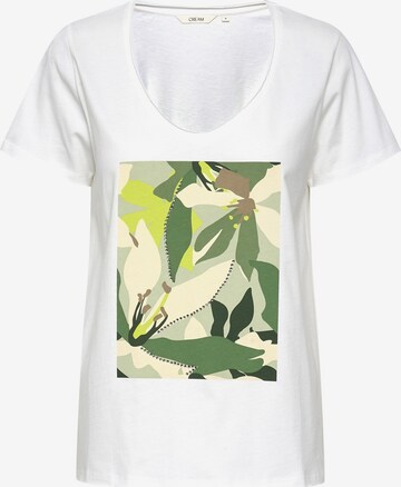 Cream T-shirt 'Sissel' i vit: framsida