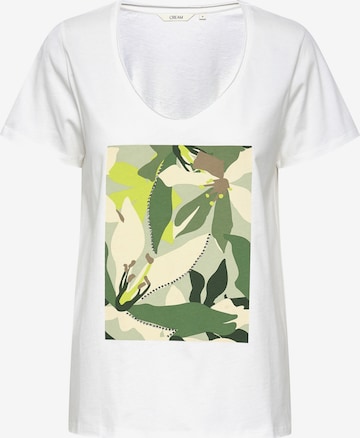 T-shirt 'Sissel' Cream en blanc : devant