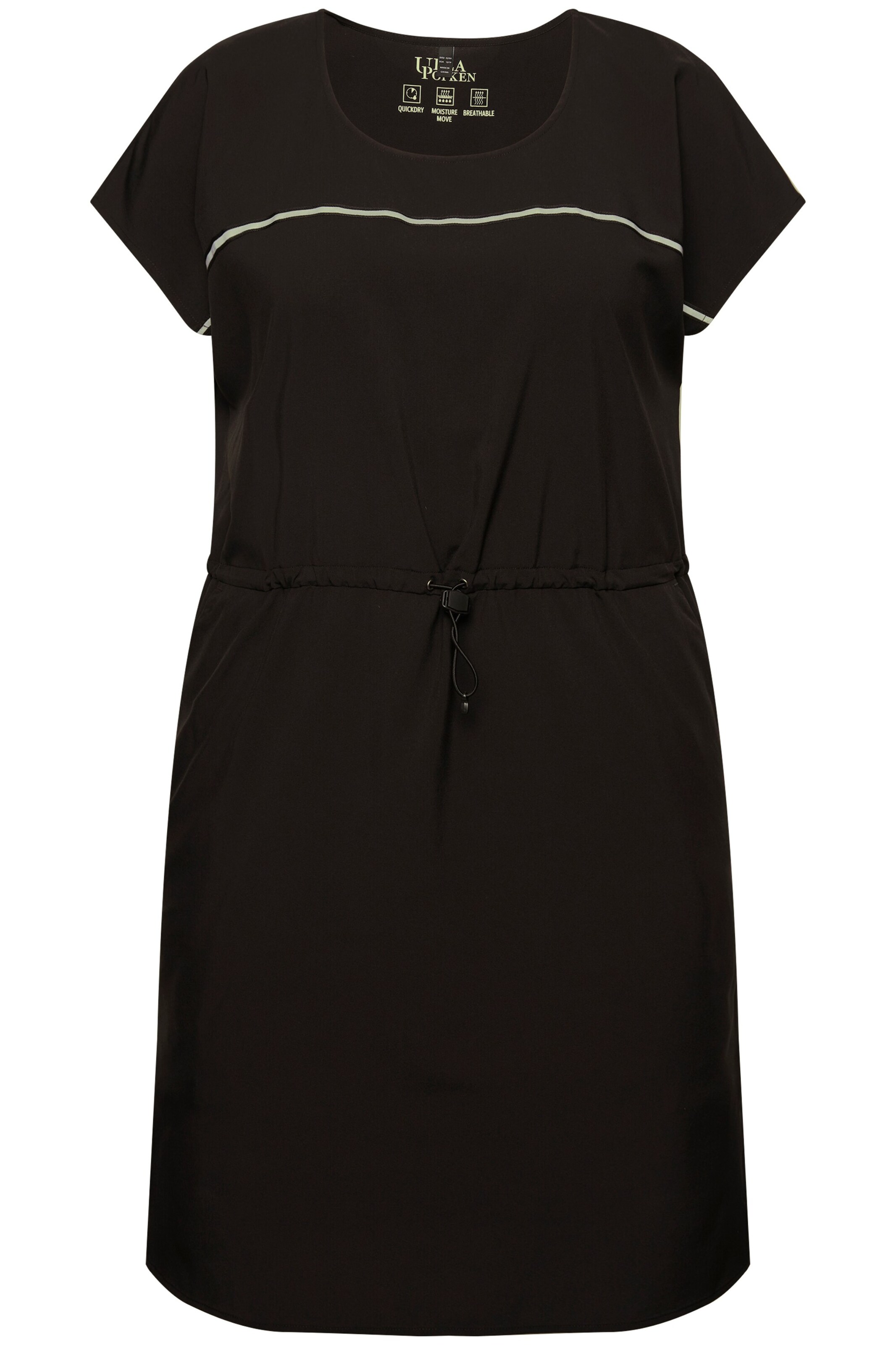 Ulla Popken Kleid in Schwarz: Vorderseite