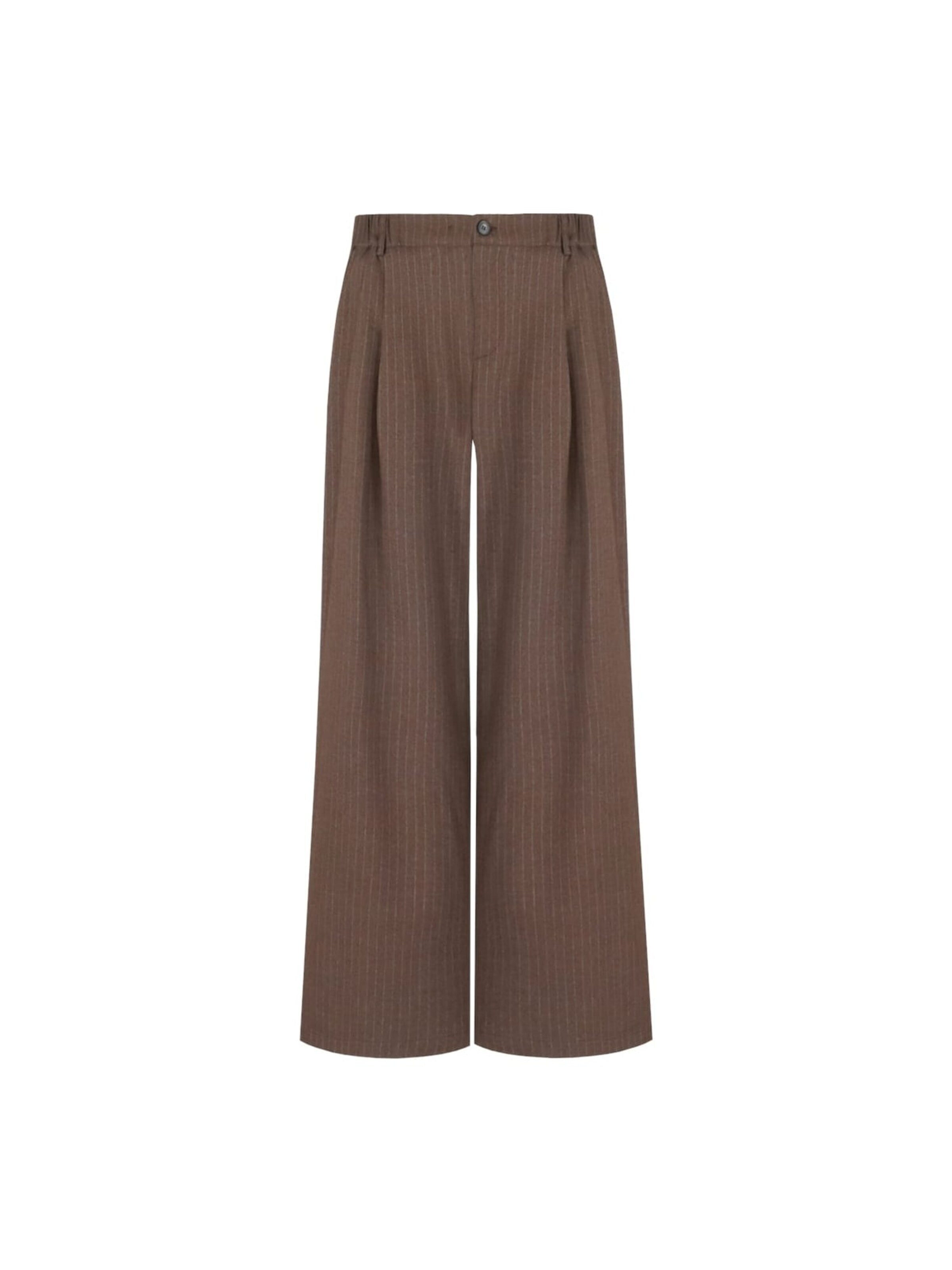 G-maxx Baggy Trousers '25WWG07' in Brown: front