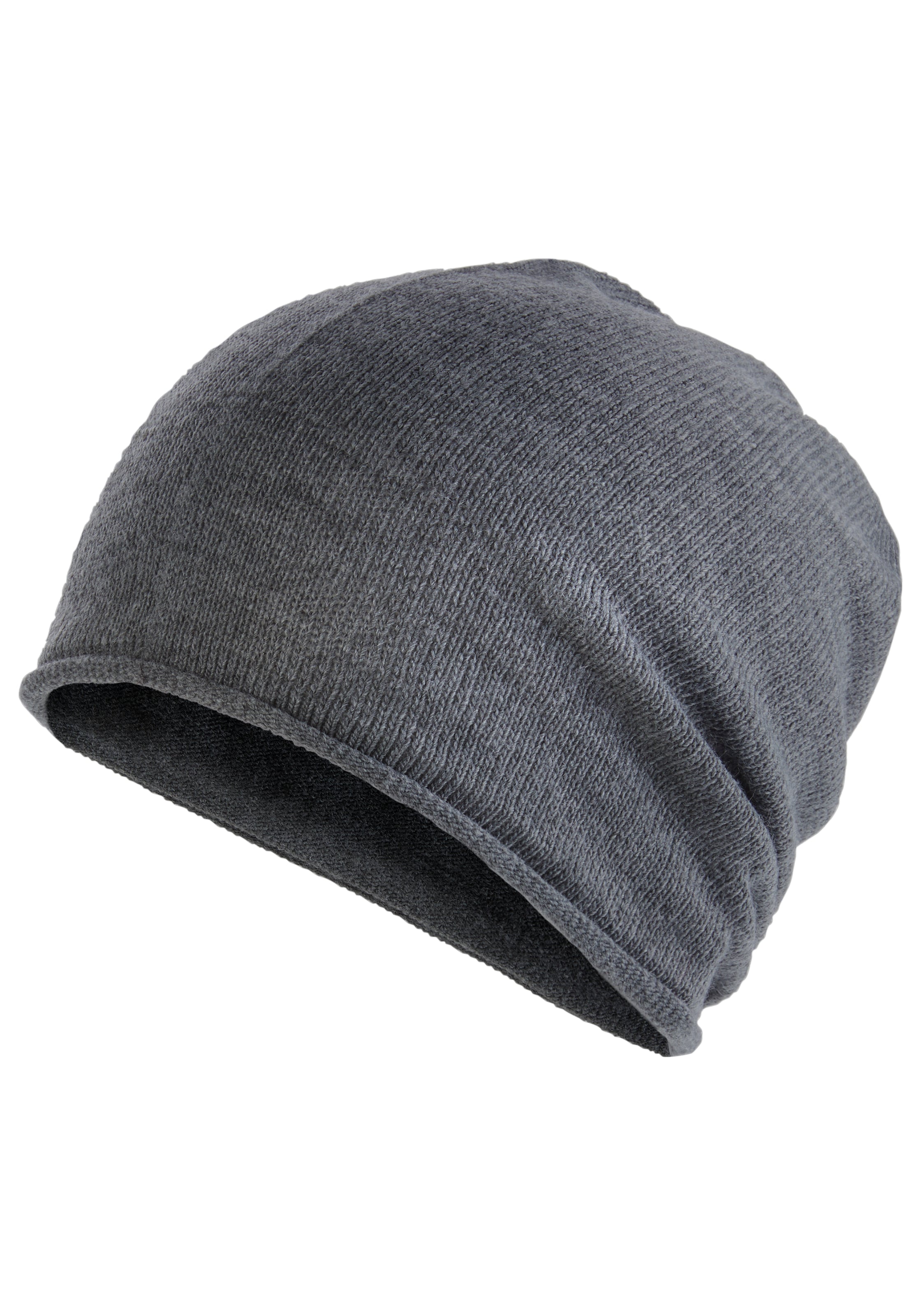 LAURA SCOTT Beanie in Grey: front