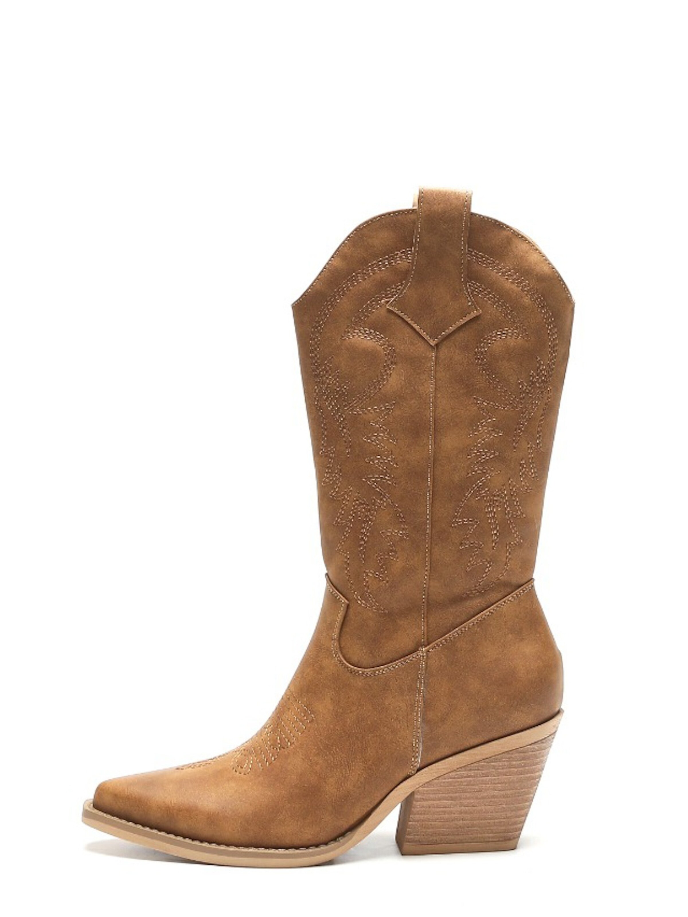 Bottes de cowboy Smile Favorites en beige : devant