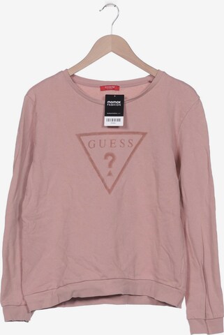 GUESS Sweatshirt & Zip-Up Hoodie in XL in Pink: front