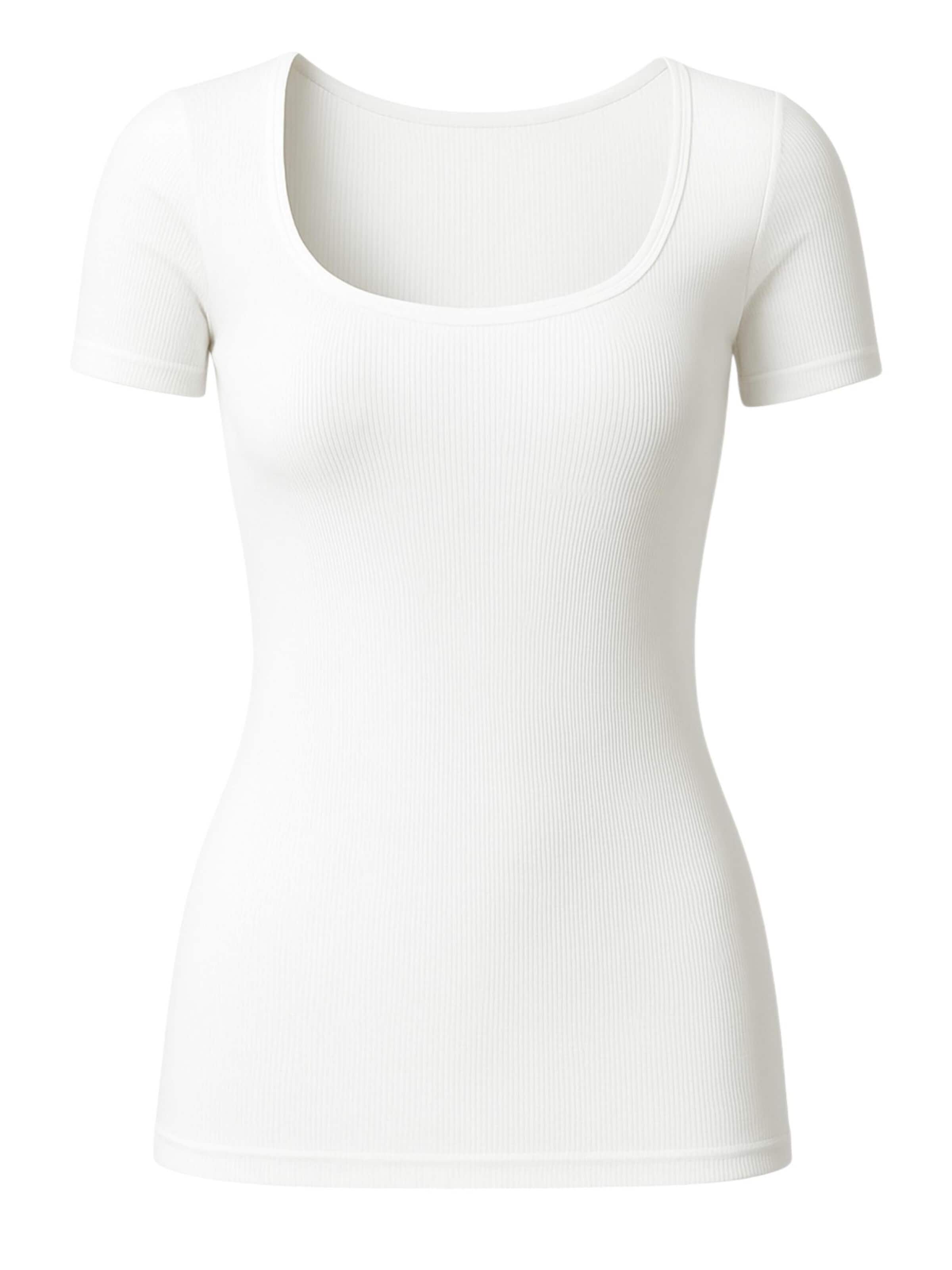 Haut 'SQUAREFORM' fashionshowcase en blanc : devant