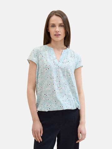 TOM TAILOR Blouse in Blauw: voorkant