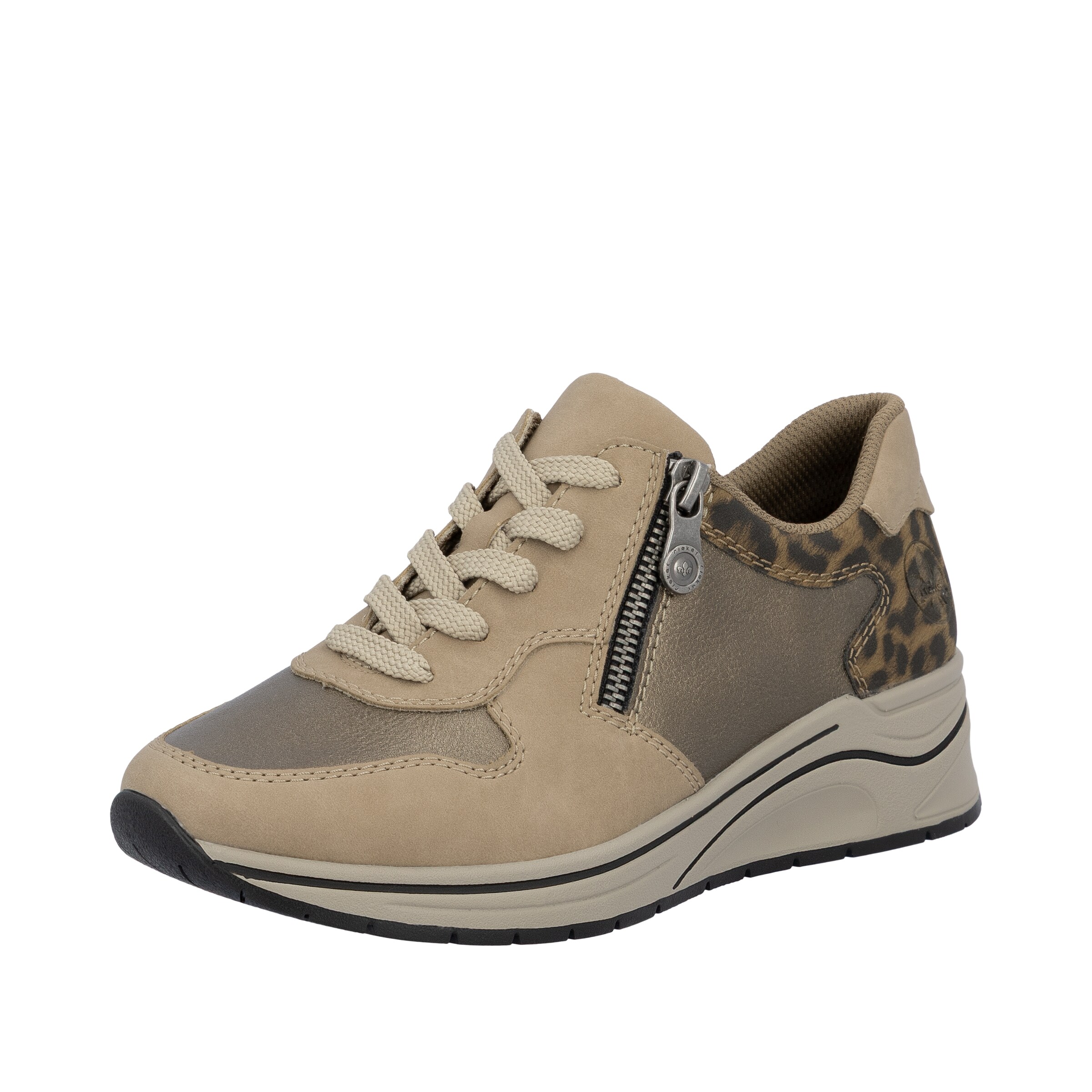 Baskets basses 'N9503' Rieker en beige : devant
