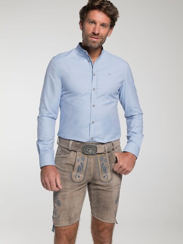 SPIETH & WENSKY Regular fit Overhemd in Blauw: voorkant