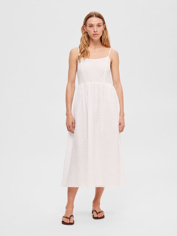 Robe SELECTED FEMME en blanc : devant