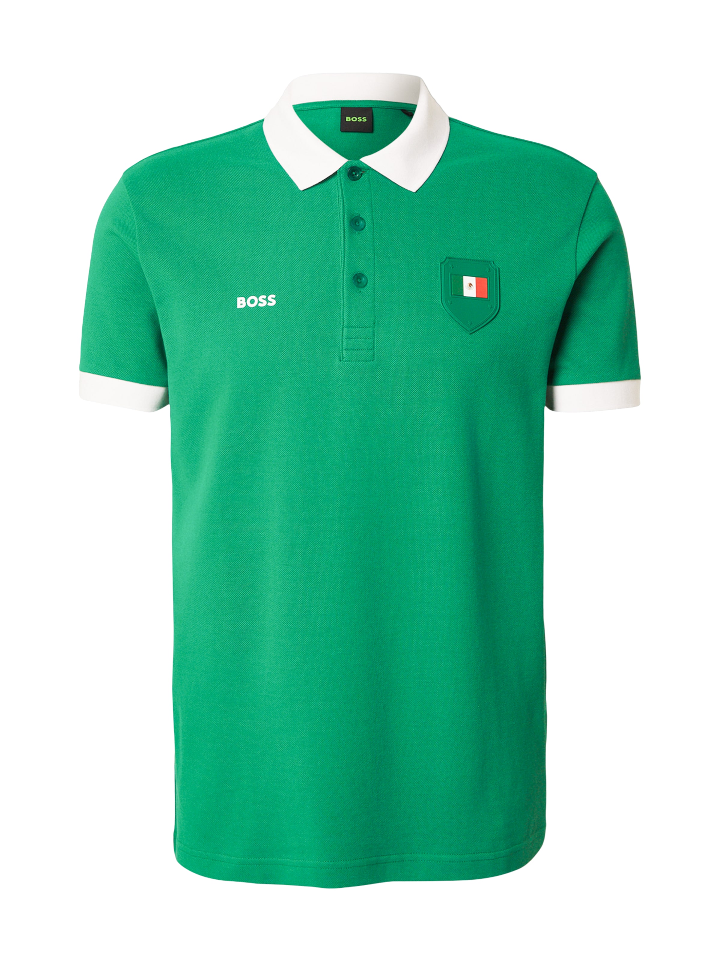BOSS Футболка 'Paddy' в Зеленый: спереди