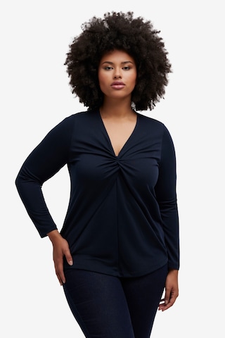 Ulla Popken Shirt in Blauw: voorkant