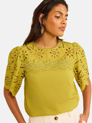 love & roses Blouse in Green: front