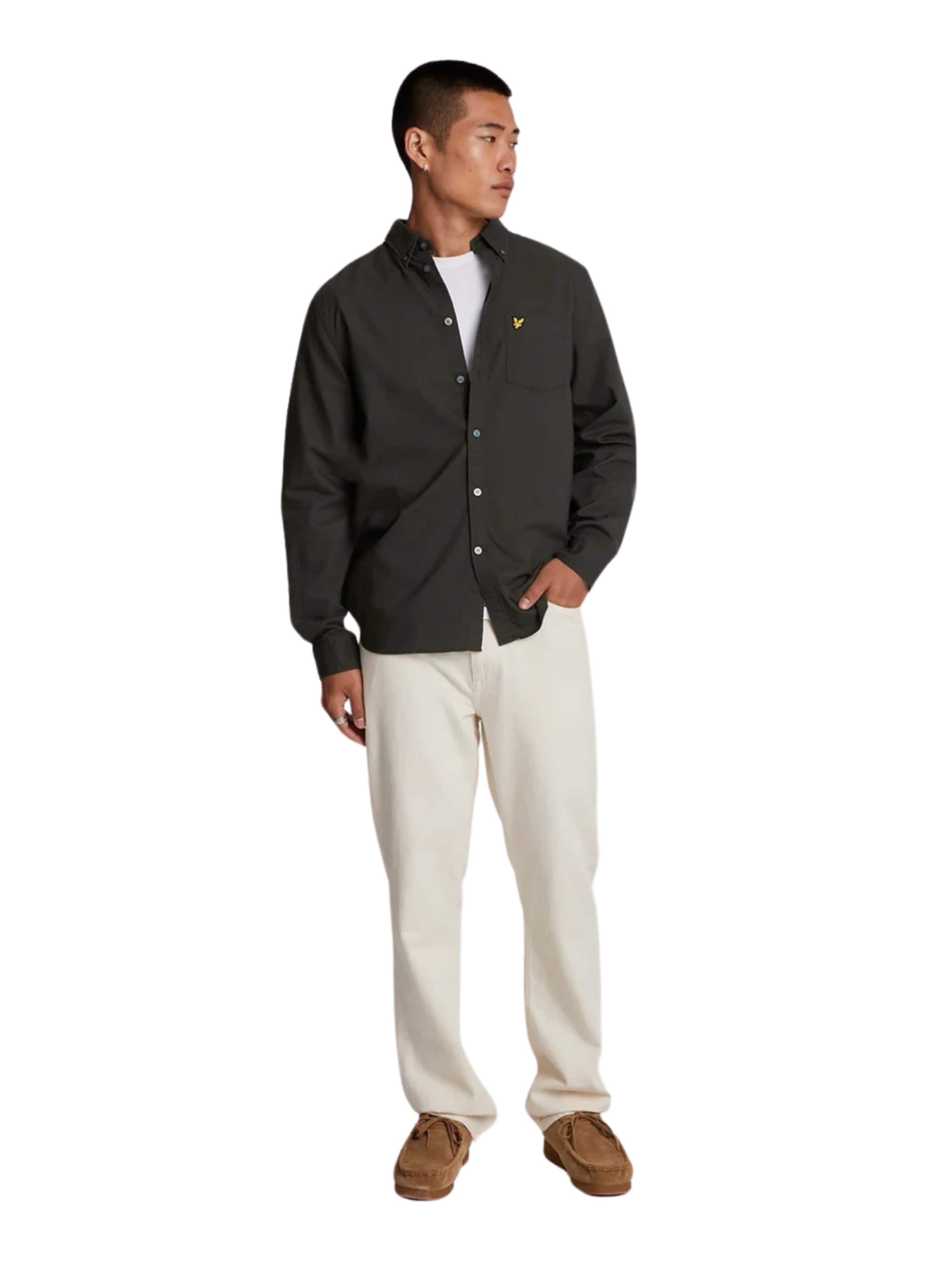 Lyle & Scott Regular fit Overhemd in Grijs