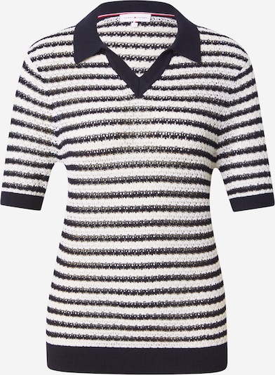 XS dydžio Marškinėliai iš TOMMY HILFIGER, spalva – juoda / balta, Prekių apžvalga