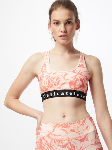 DELICATELOVE Bustier Sportmelltartók 'Shiva' - rózsaszín: elől