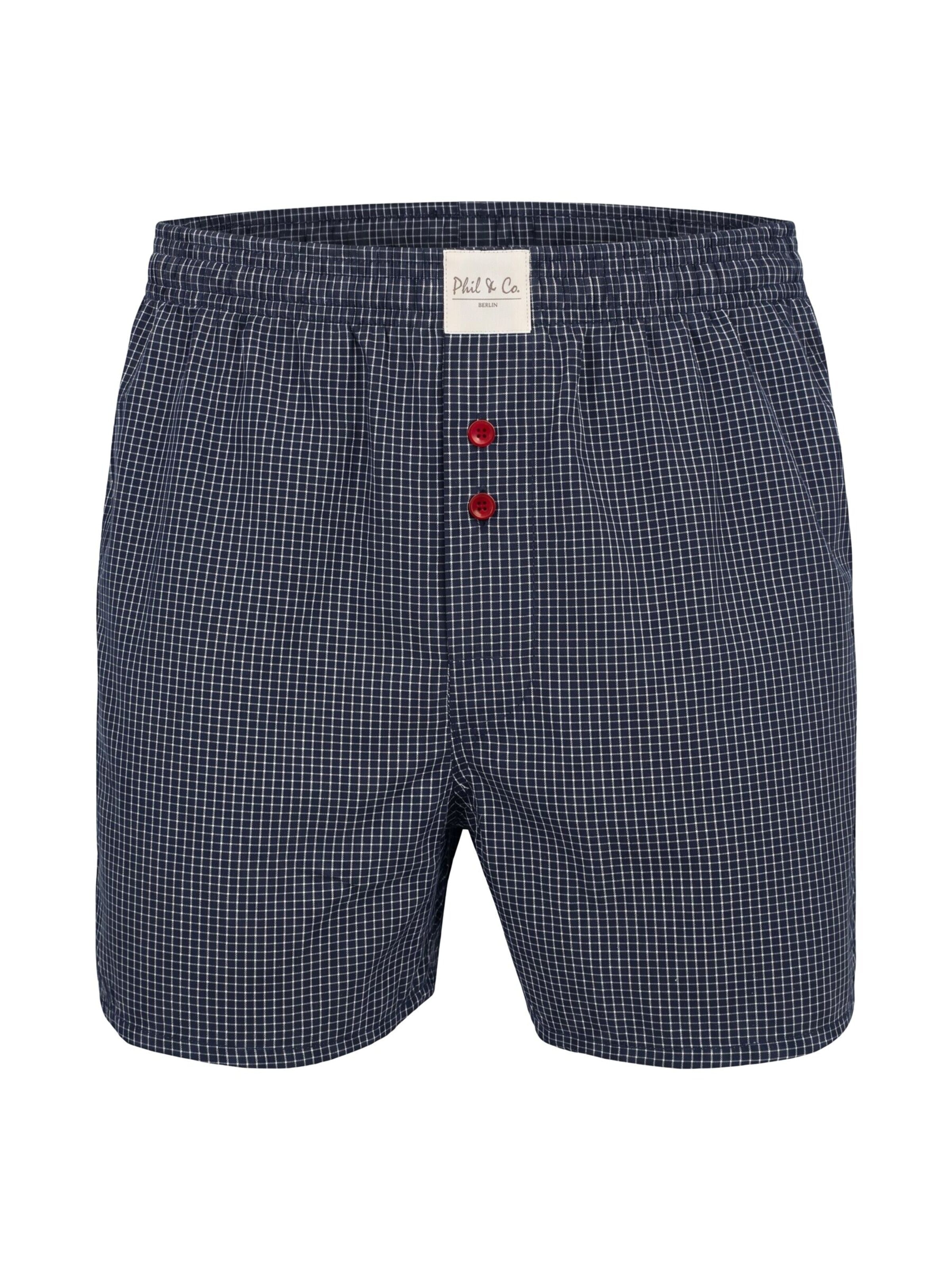 Phil & Co. Berlin Boxershorts 'Phil & Co. Berlin Men's Woven Boxers 8 Pack – Loose Fit Boxer Shorts – 60% Cotton & 40% Polyester – Breathable, Wrinkle-Resistant & Easy Care' in Gemengde kleuren