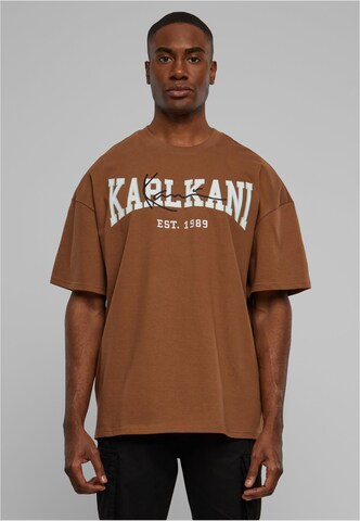 Maglietta di Karl Kani in marrone: frontale
