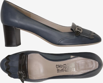 Salvatore Ferragamo Pumps 43,5 in Blau: Vorderseite