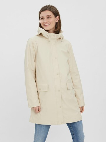 VERO MODA - Abrigo de entretiempo en beige: frente