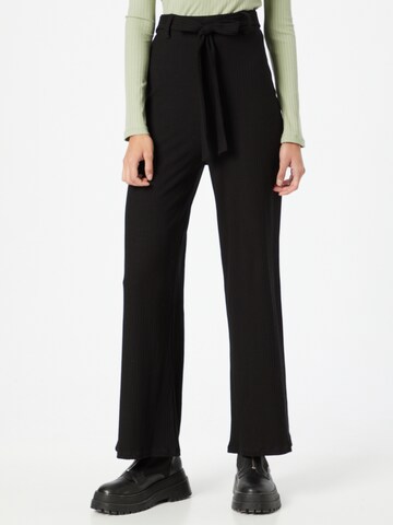 Wide leg Pantaloni 'Mona' di ABOUT YOU in nero: frontale