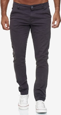 Pantalon chino '19530' Tazzio en gris : devant