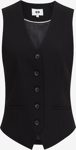 Gilet de costume WE Fashion en noir : devant