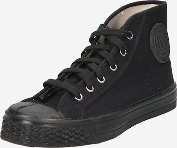 US Rubber High-top trainers in Black: front