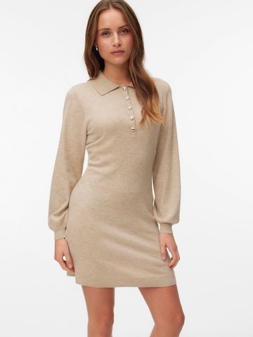 VERO MODA Gebreide jurk in Zilver: voorkant