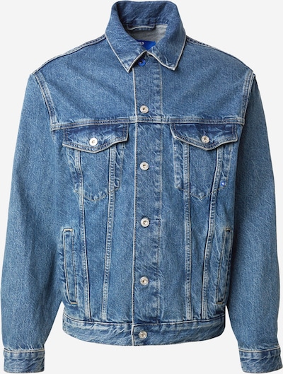 Demisezoninė striukė iš KARL LAGERFELD JEANS, spalva – tamsiai (džinso) mėlyna / balta, Prekių apžvalga