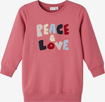 NAME IT Sweatshirt 'Peace' in Lila: voorkant