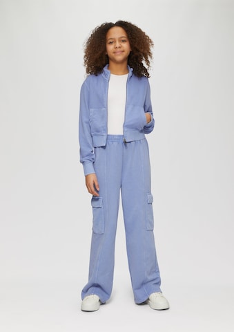 s.Oliver Wide leg Trousers in Blue: front