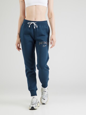 Nike Sportswear Zwężany krój Spodnie 'PHNX FLC' w kolorze niebieski: przód