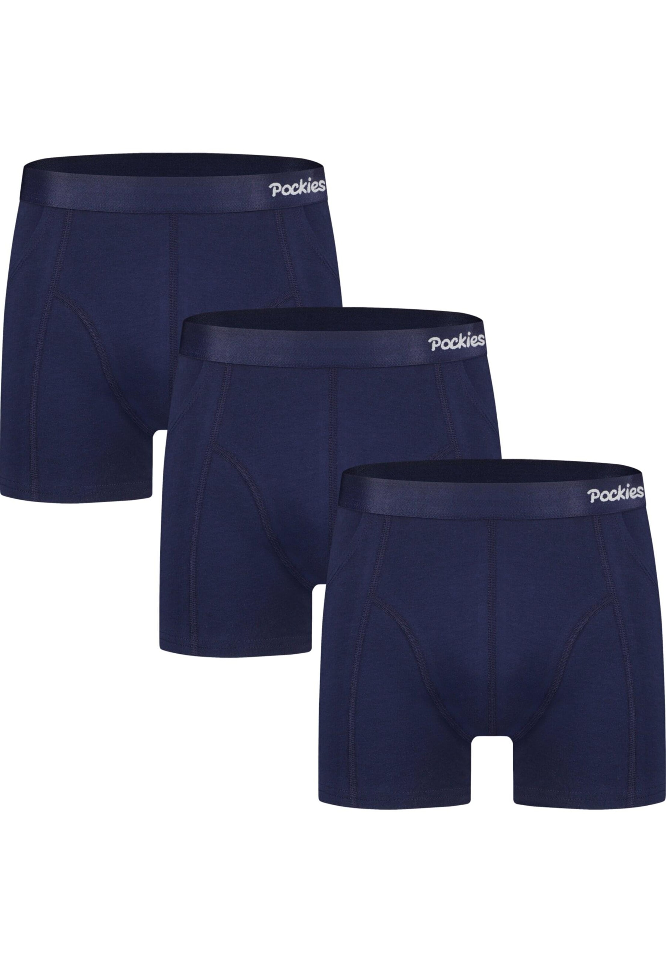 Pockies Boxerky – modrá: přední strana