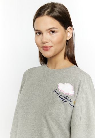 MYMO Sweatshirt 'Biany' in Grau