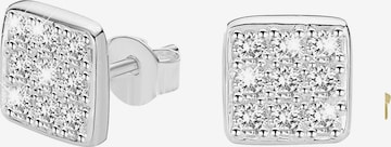 Boucles d'oreilles Lucardi en argent : devant